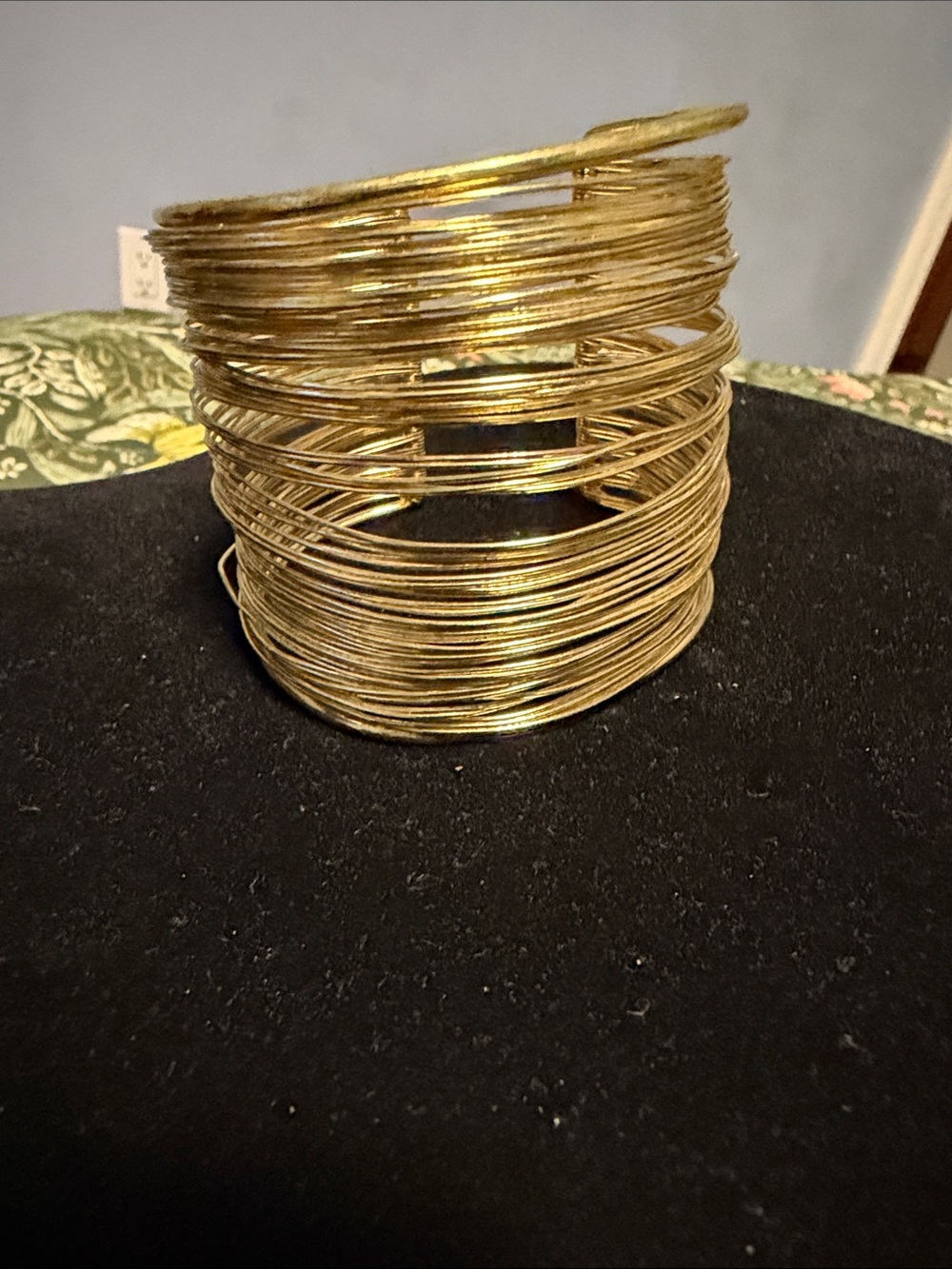 Gold Multi-Wrap Wire Cuff Bracelet - Women Jewelry
